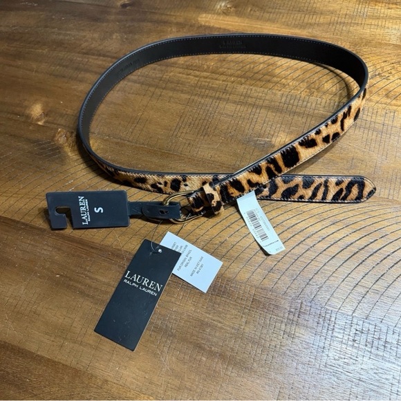 Ralph Lauren Accessories - Ralph Lauren Leopard Print Belt - Brown and Black